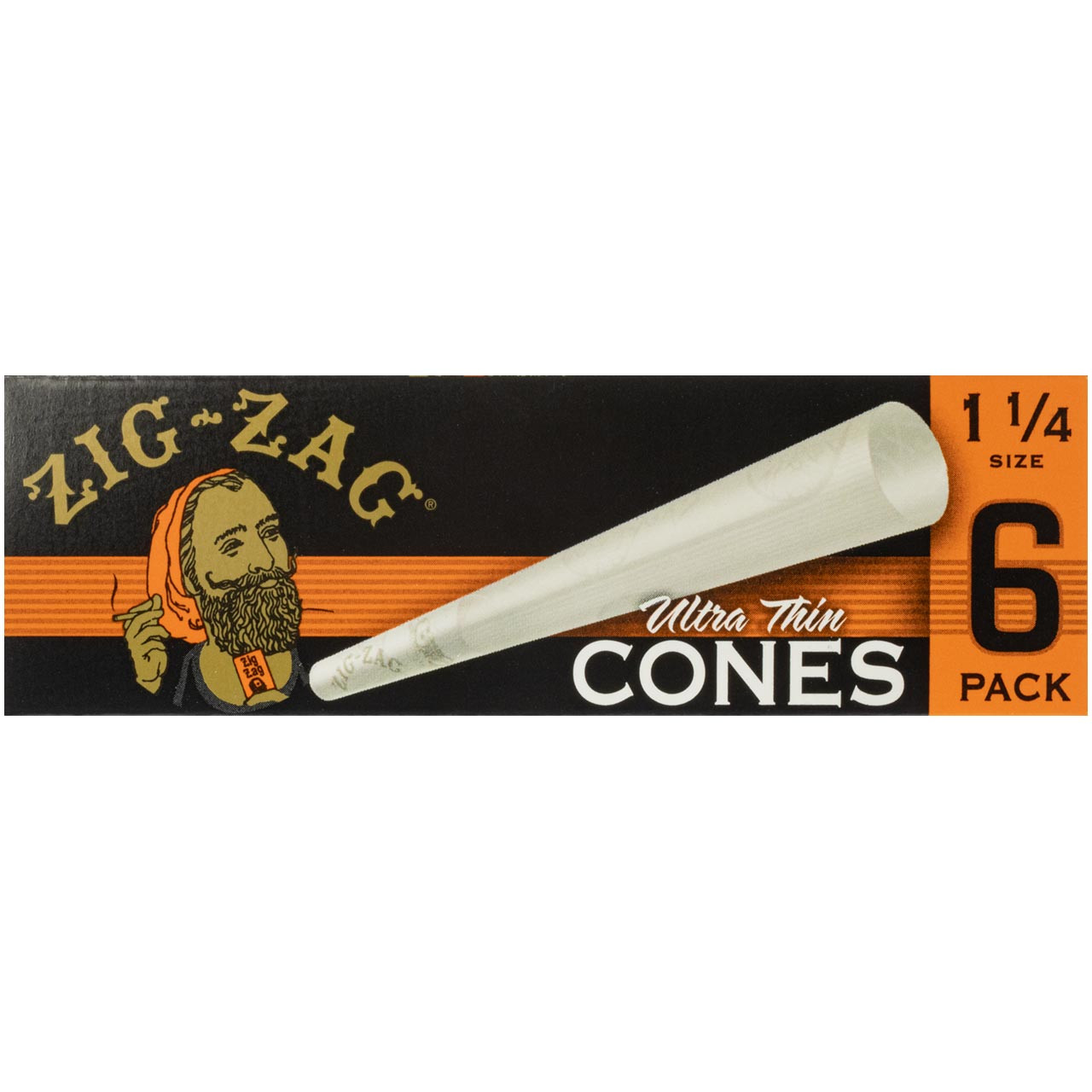  ZIG-ZAG Rolling Papers French Orange 1 1/4 (6 Booklets) :  Health & Household