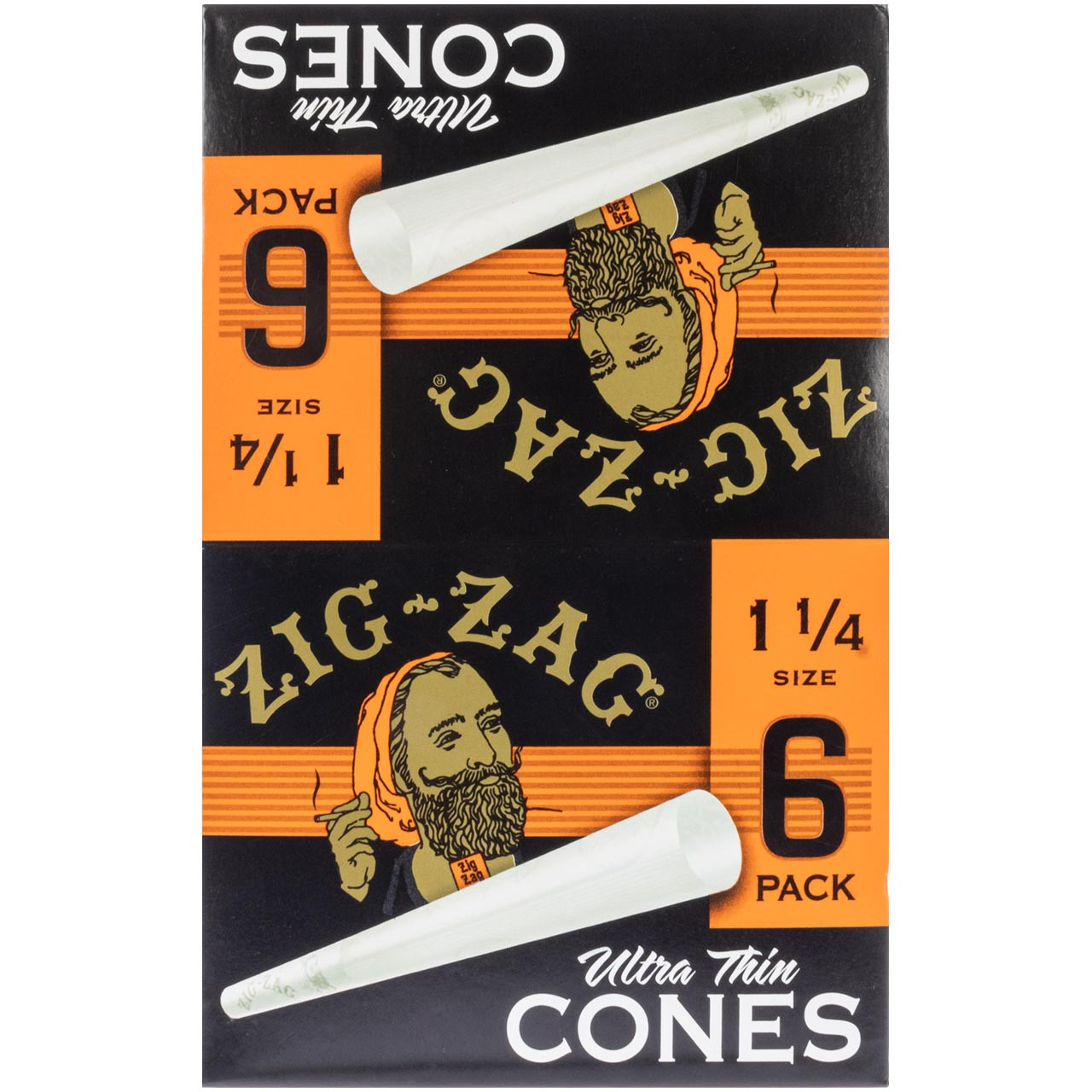  ZIG-ZAG Ultra Thin Pre Rolled Paper Cones 1 1/4 Size - 24 Count   Organic, Chemical-Free Rolling Papers for a Slow Burn and Smooth  Experience - Convenient and Precise for Rolling… (