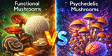 Functional Mushrooms vs Psychedelic Mushrooms: What’s the Difference?