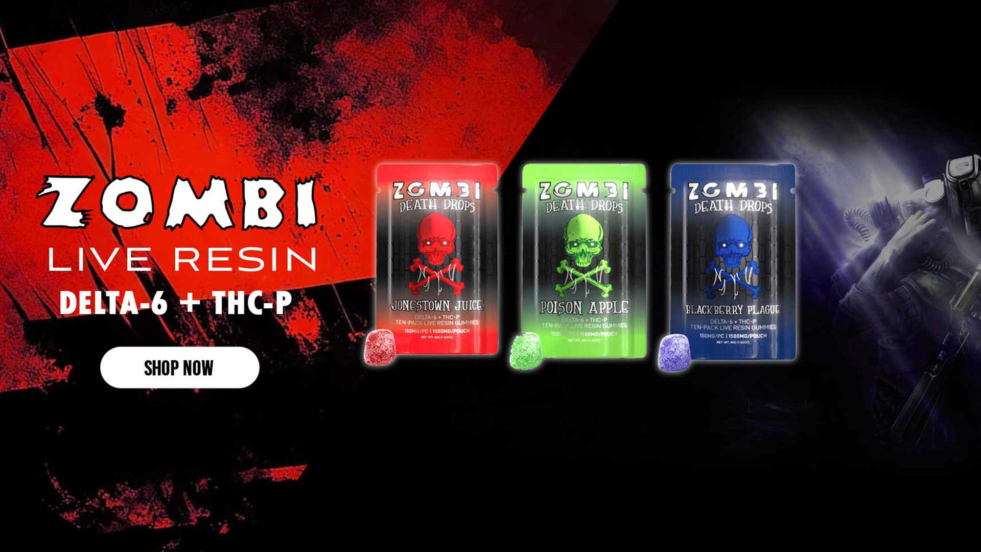 Zombi Death Drops for sale at Waterbeds 'n' Stuff