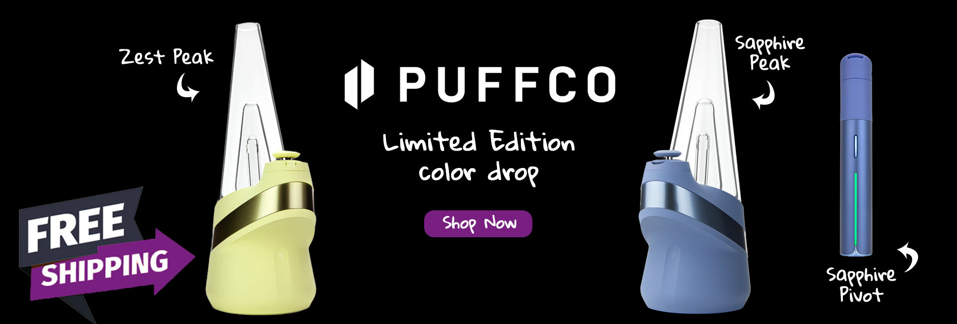 Shop the new limited edition Puffco colorways, Zest & Sapphire