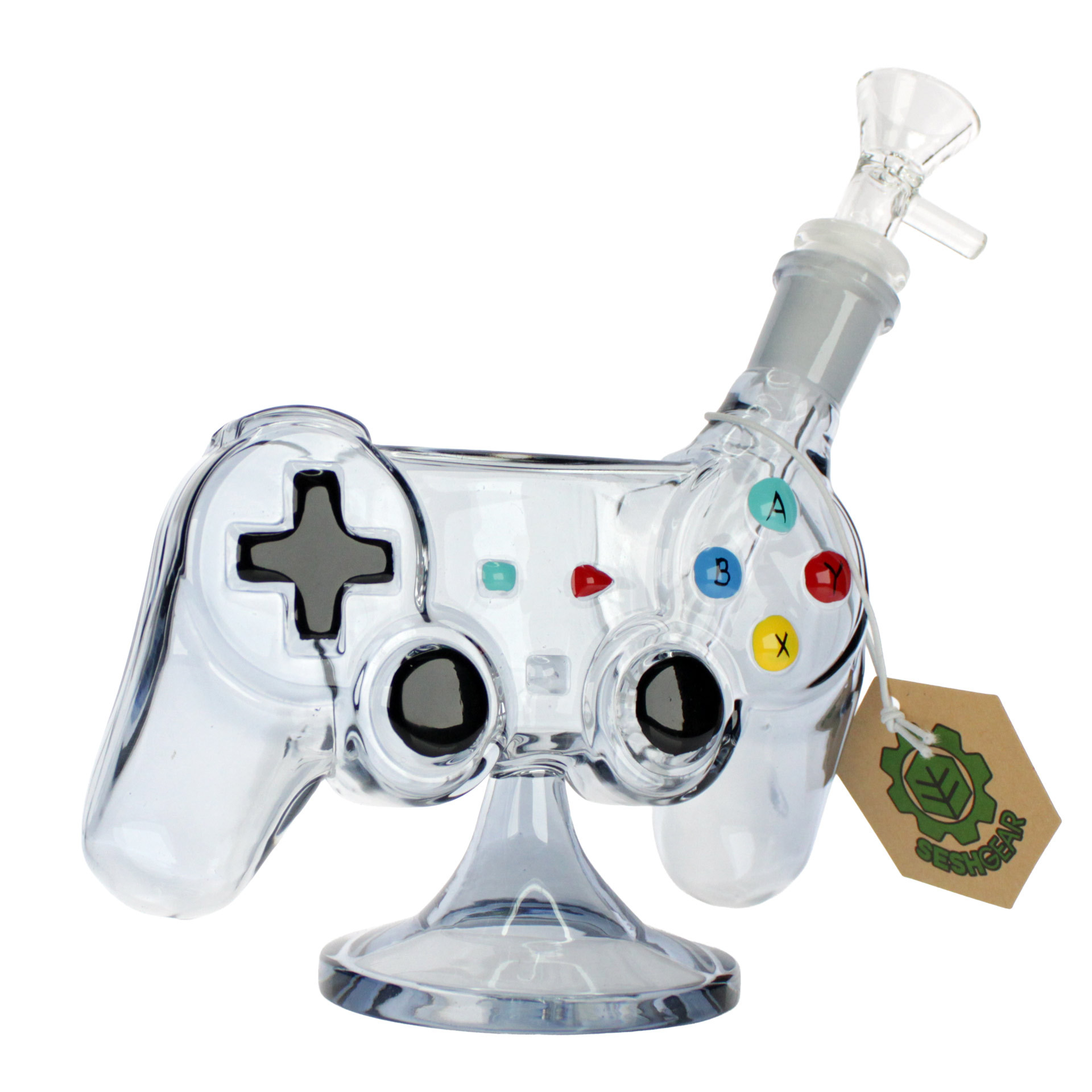 Shipping Pipe SeshGear Game Controller Glass Water Pipe | Waterbeds 'n' Stuff