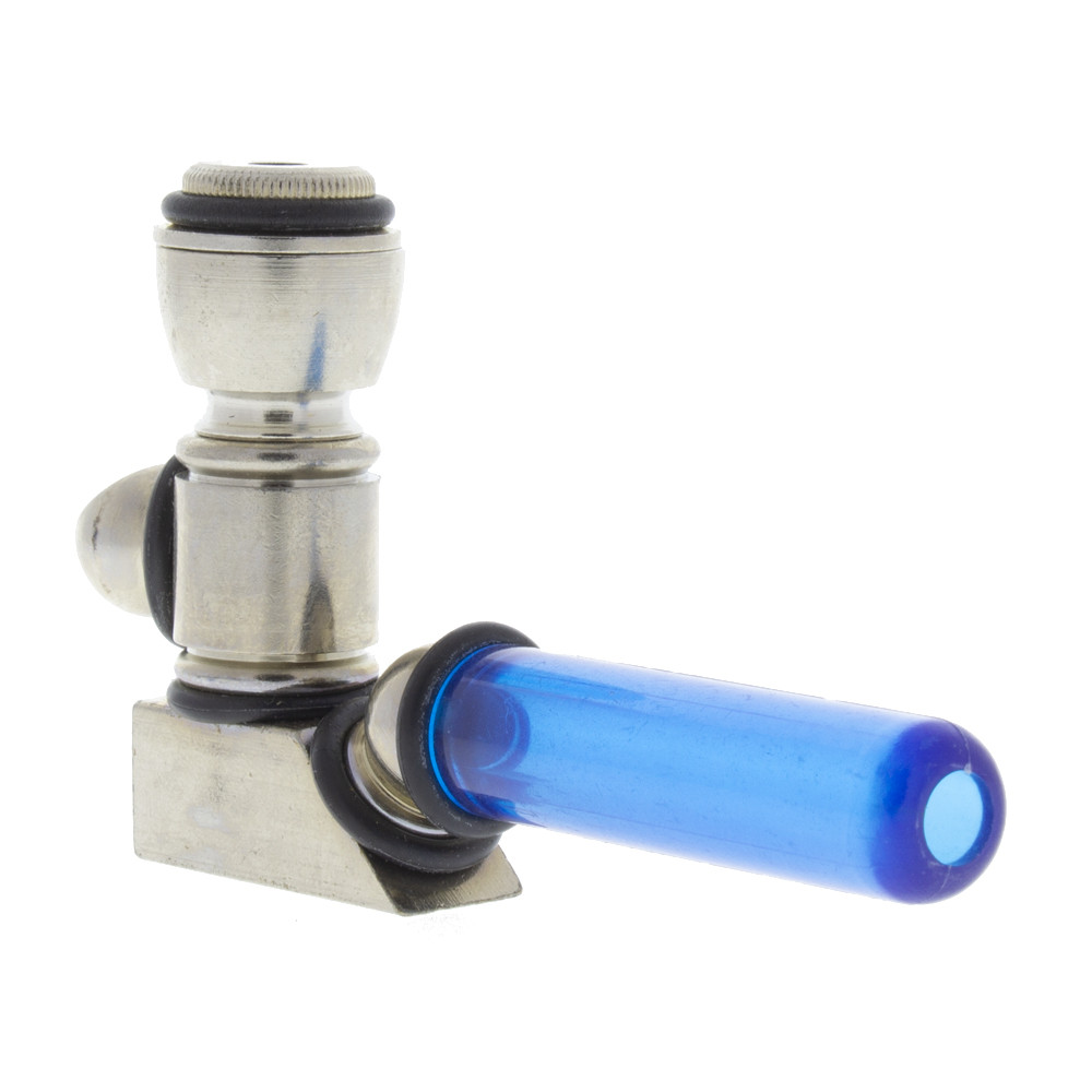 Standing Metal Pipe with Carb and 2" Plastic Mouthpiece, Assorted