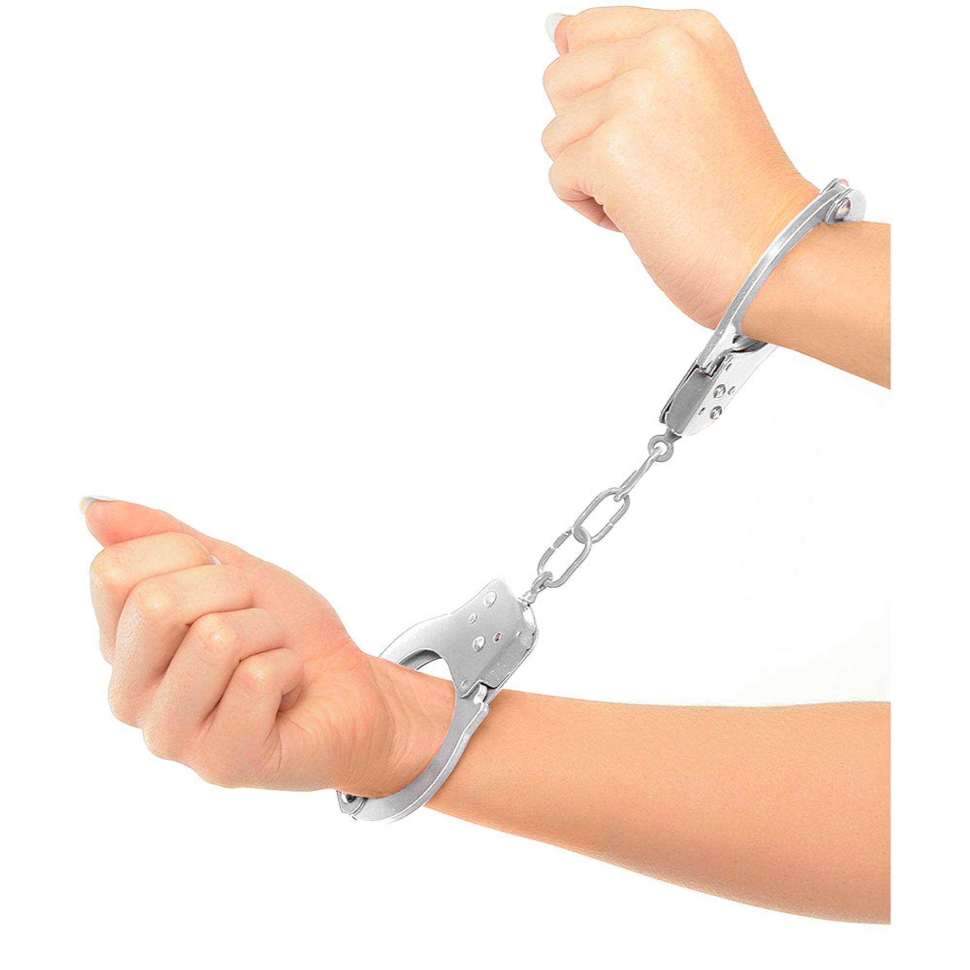 photo Blunt In Handcuffs fetish fantasy series official handcuffs silver