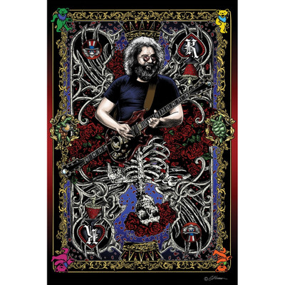 Grateful Dead Jerry Garcia Card Poster