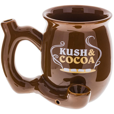 Front view of the Kush & Cocoa Pipe Mug.