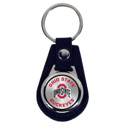 Ohio State Buckeyes Leather Tear Drop Keychain