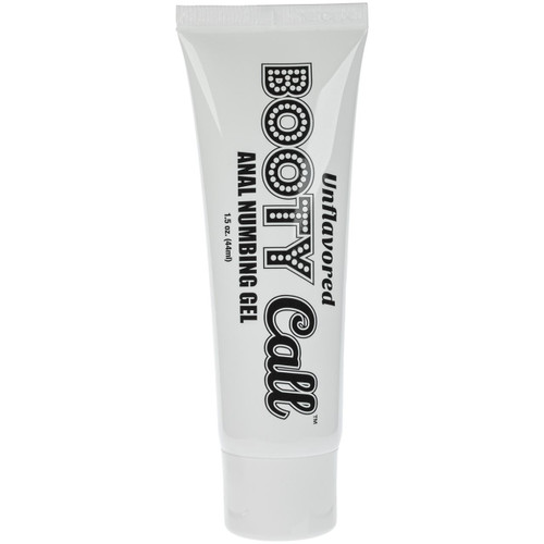 A single 1.5 oz. tube of Booty Call unflavored anal numbing gel.