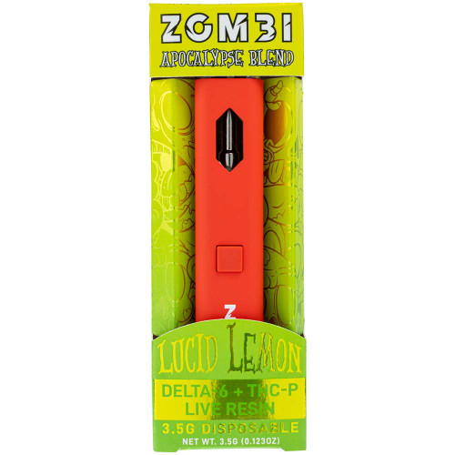 Packaged Zombi Apocalypse Blend Lucid Lemon disposable vape.