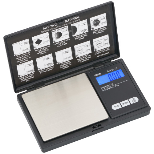 AWS-70 Digital Pocket Scale 70g x 0.01g, Black