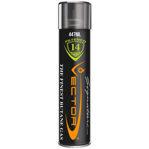 Vector Signature Jumbo Butane Refill from the front. Vector Signature Jumbo Butane Refill from the front.