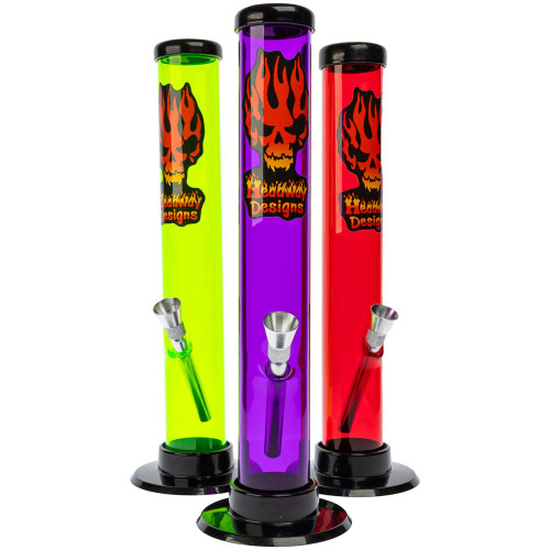 Headway 10" Skinny Straight Acrylic Bong, Assorted Colors