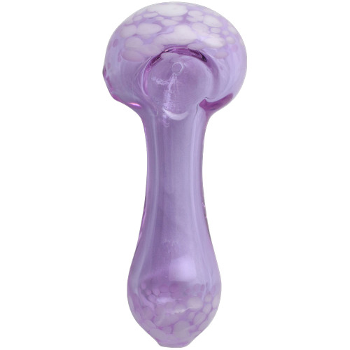 Cache spoon pipe in Purple, viewed from above.