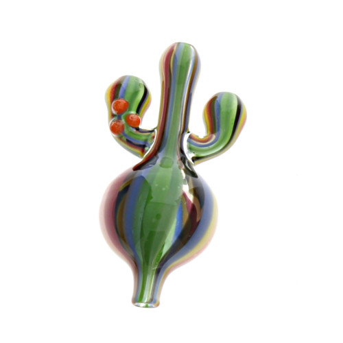 Multicolor Glass Cactus Airflow Bubble Carb Cap