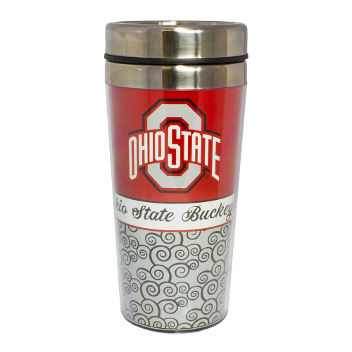 Ohio State Stainless Steel 14oz Travel Mug