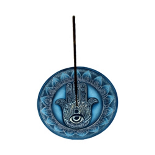 Hamsa Hand Incense Burner (Round)