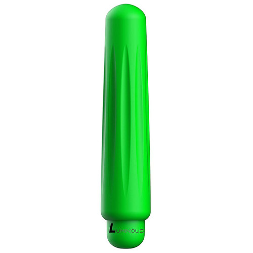 Delia ultra soft silicone bullet vibe front view.