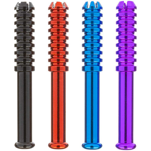 Small Anodized Metal Piranha Taster Bat, Assorted Colors