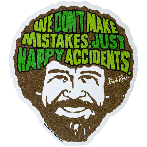 Bob Ross Happy Accidents Car Magnet