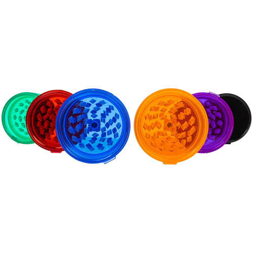 45mm Acrylic Grinder with Stash, Assorted Colors