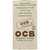 Top of a display box of OCB Organic Hemp Rolling Papers - Single Wide.