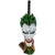 Slightly higher front view of this Green Hair Clown Pipe showing more depth.