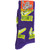 Front of a packaged pair of Just Hit It crew socks.