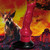 Creature Cocks Hell-Hound Canine Penis Silicone Dildo on a themed background with a dog and fire.