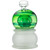 HEMPER 7" XL Crystal Ball Rig green glass bong