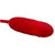 Licking Rose Toy with Thrusting Tail - Red thrusting vibrator portion.