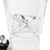 HEADWAY 12" SQUARE ACRYLIC BONG WITH TWIST IN CLEAR CLOSE UP