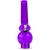 JM Enterprises 14" Angled Bubble Acrylic Bong with Finger Grip, Assorted Colors