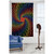 Rainbow Skeleton Spiral tapestry hung on a wall.