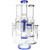 11" Straight Dual Perc Ice Bong, Assorted Colors