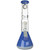 Flying Pig 14" Tree Perc Beaker Ice Bong, Blue