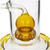 Flying Pig 14" Stemless Ball Perc Showerhead Straight Bong, Amber