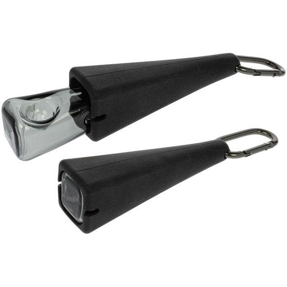 Pyramid Glass Pipe with Silicone Holder