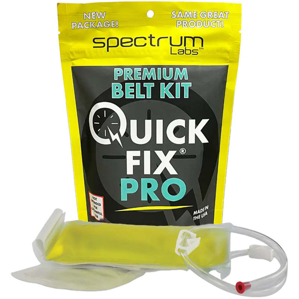 Quick Fix Plus 6.4 Pro Premium Belt Kit pouch packaging for sale online at Waterbeds 'n' Stuff.