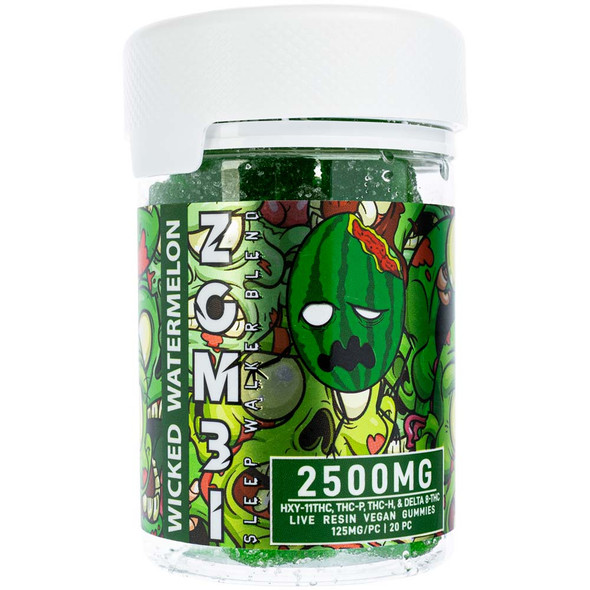 Zombi Wicked Watermelon Live Resin Gummies, 20 Count Zombi Wicked Watermelon Live Resin Gummies, 20 Count