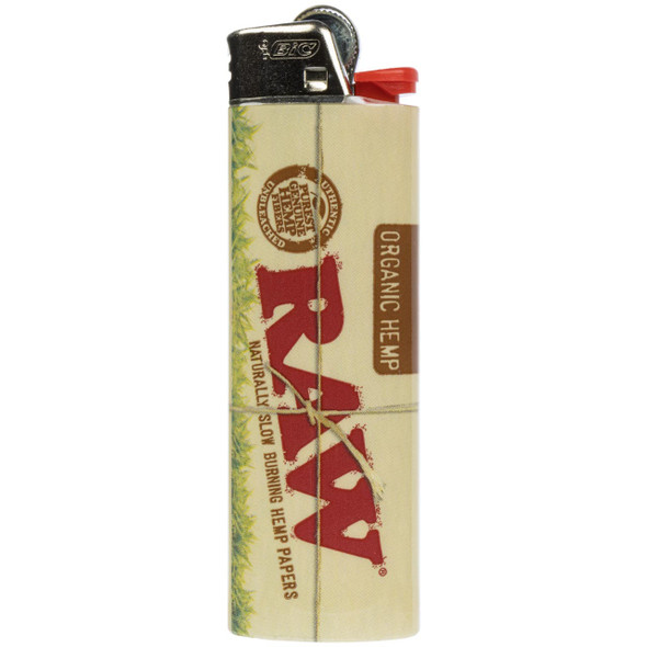 A single RAW Organic Hemp BIC Lighter.
