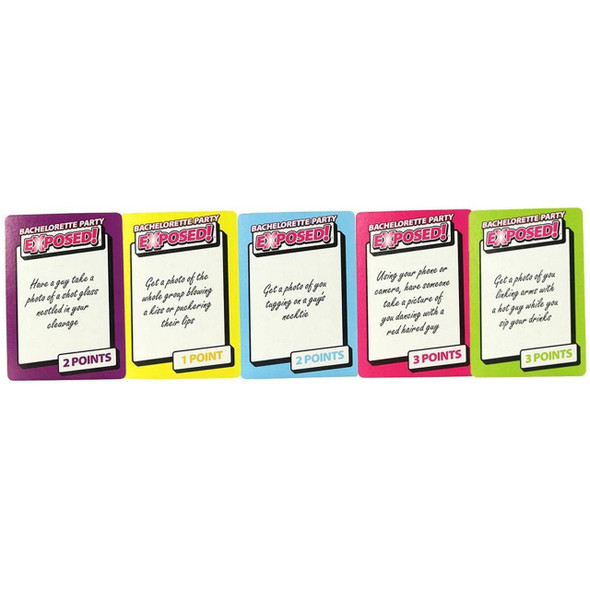 Bachelorette Party Exposed! Card layout