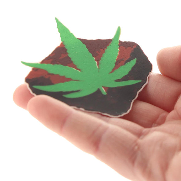 Edible Pot Brownie Pasty held in a hand