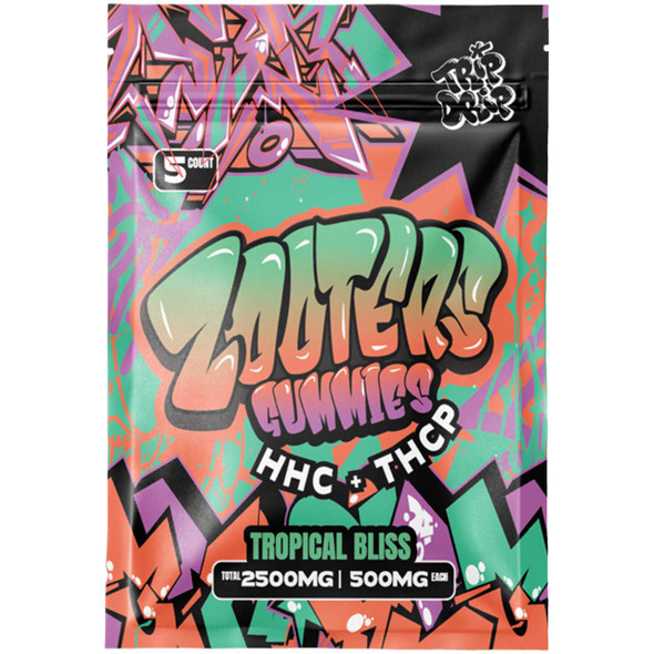 Trip Drip Zooters Gummies – Passionfruit – 5-Pack – 2,500 mg HHC +