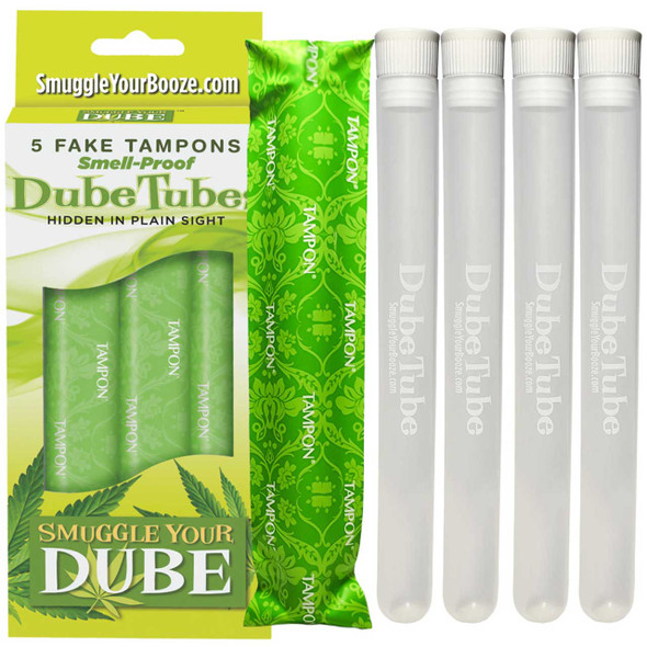 Smuggle Your Dube Fake Tampon Dube Tubes - 5-Pack Smell-Proof Stash Containers