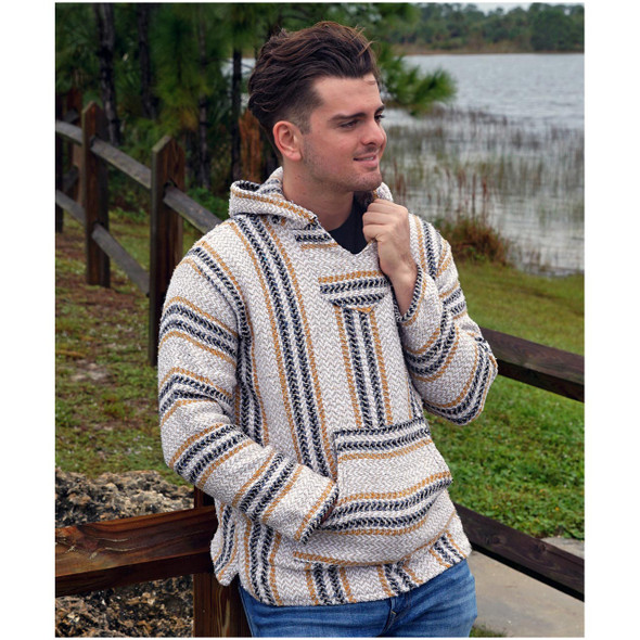 Baja Joe Mexican Hoodie. Buy Baja Joe Mexican hoodie pastel mustard.