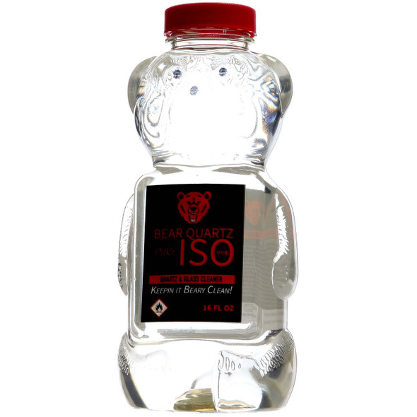 Bear Quartz 99% ISO - 16 oz. 99% isopropyl alcohol is a great cleaning agent for glass.