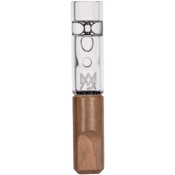 MJ Arsenal Ridge Chillum – Borosilicate Glass One-Hitter with Black Walnut Accents