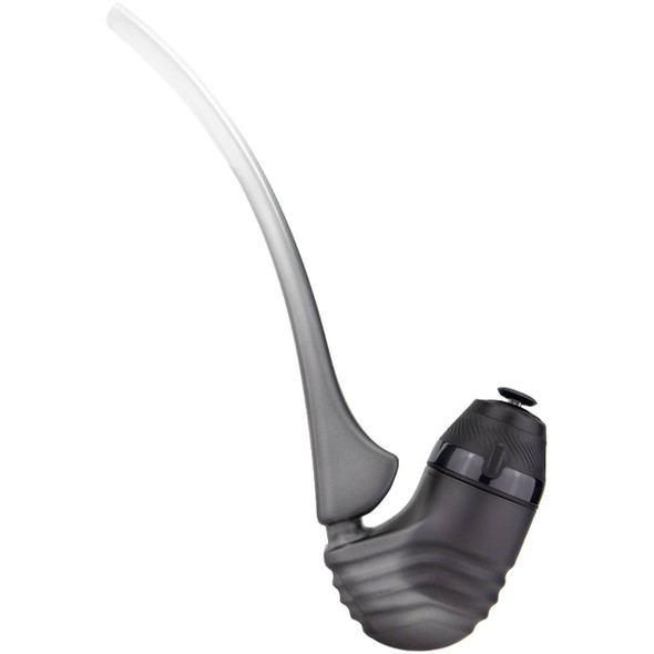 Puffco Proxy Wizard Pipe in Onyx with Proxy base unit inserted – 10 inch wizard-style attachment