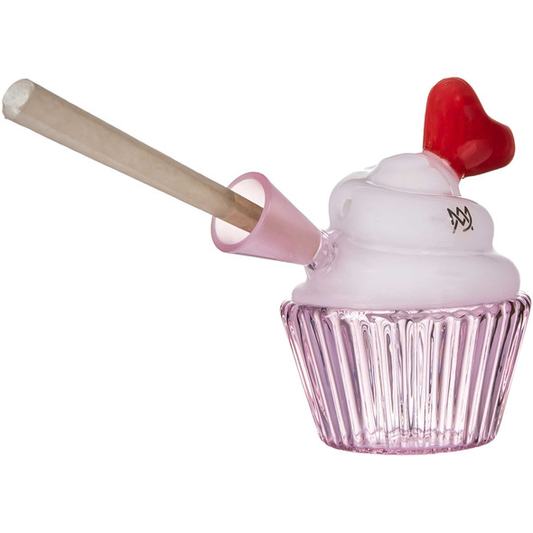 MJ Arsenal Baby Cake Joint Bubbler – Limited Edition Valentine's Day 2026 Cupcake Glass