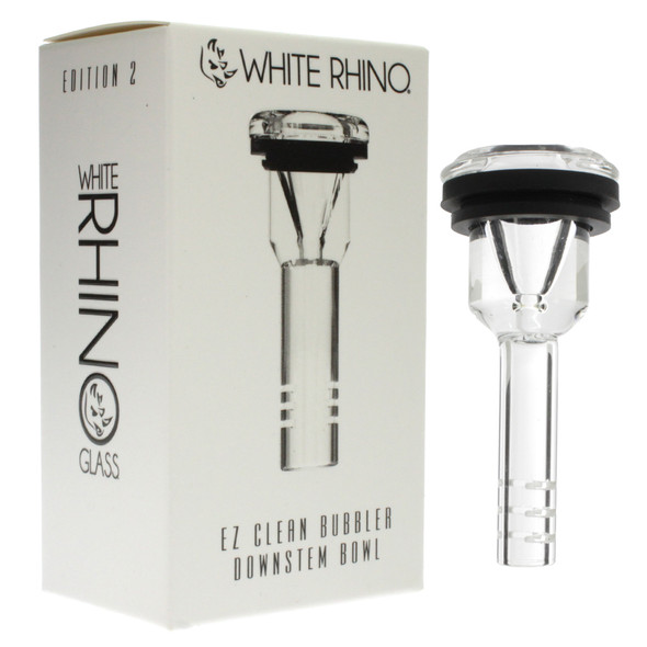 White Rhino replacement part bowl downstem for the ez clean bubbler hand pipe edition 2 V6 Boxed